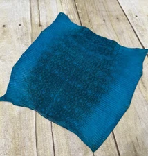 Blue Turquoise Genuine Ring Lizard Leather Hide Exotic Skin Teju Tegu Iguana 243