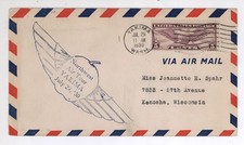 July 29, 1930 Northwest Air Tour Cover Yakima WA Postmark Cancel! Scott #C12