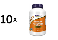 10 X Now Foods Psyllium Husk Caps 500Mg (200 Vcaps) (99,99 Eur/Kg)