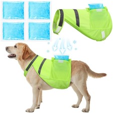 2 Pcs Dog Cooling Vest with 4 Recyclable Ice ...