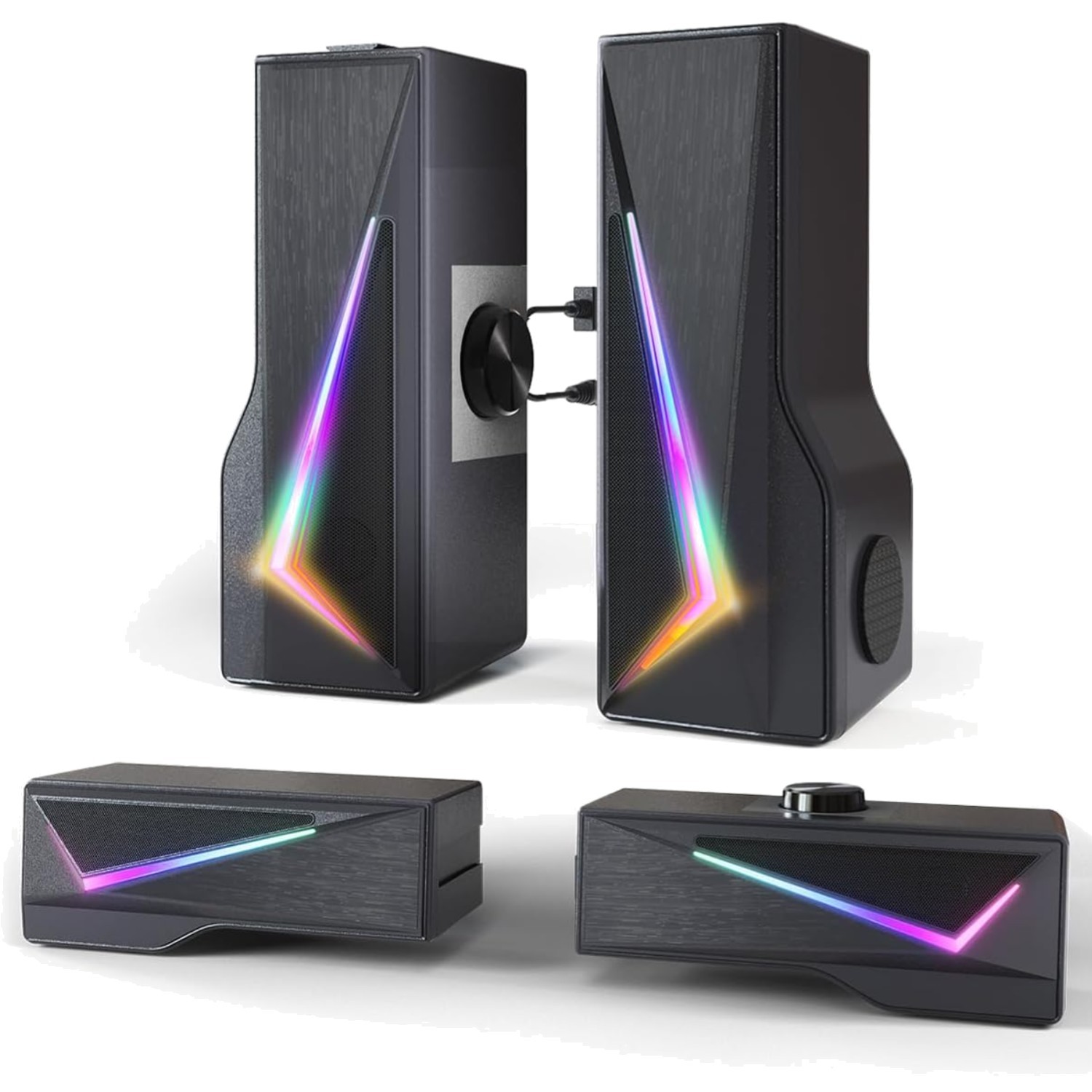 Haut-parleurs PC TONEJOY pour le télétravail et les soirées gaming