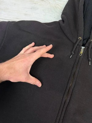 Vintage Carhartt 90s Zip Up Hoodie Faded Workwear Distrissed Men
