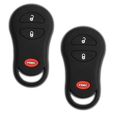 2 Key Fob Remote Skin Shell Case Cover For Chrysler Dodge 04686481 56045497
