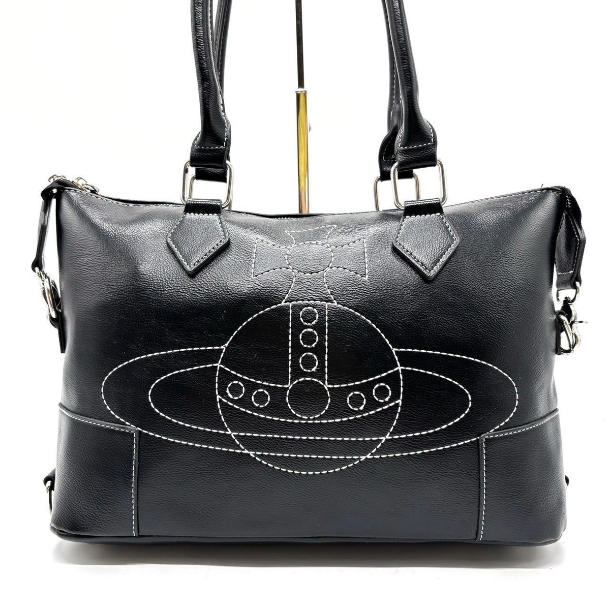 Vivienne Westwood 2 way Shoulder Bag Tote bag Embroidery stitch
