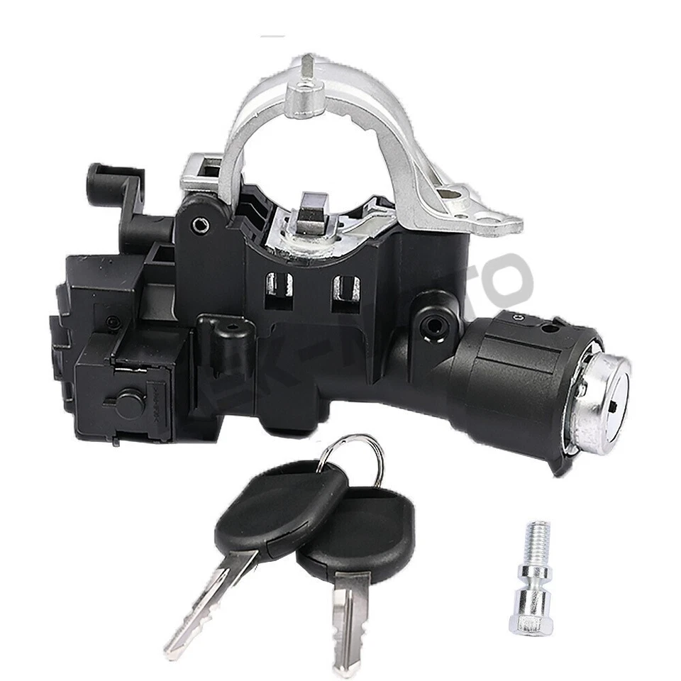 Ignition Lock Cylinder Assembly For 08-11 Ford Focus Escape Mercury W/ Chip Keys - Image 2 of 4