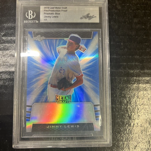 2019 Leaf Metal Jimmy Lewis Rookie/RC 1/1