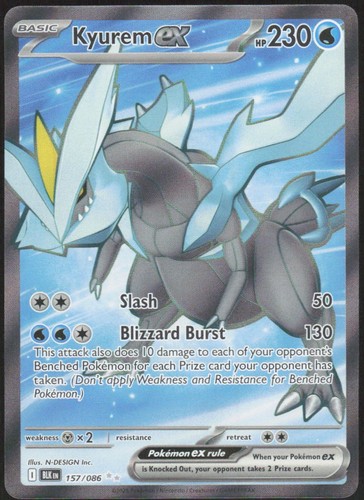 Kyurem ex 157/086 SV: Black Bolt Holo Ultra Rare NM EN