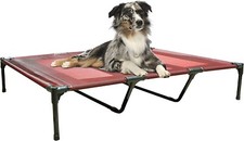 Raised Dog Bed Steel Tube for Dogs On The Go, Jacquard Textilene Fabric, Durable