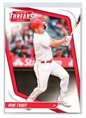 2022 Panini Chronicles Mike Trout LA Angels Threads #17 (A)