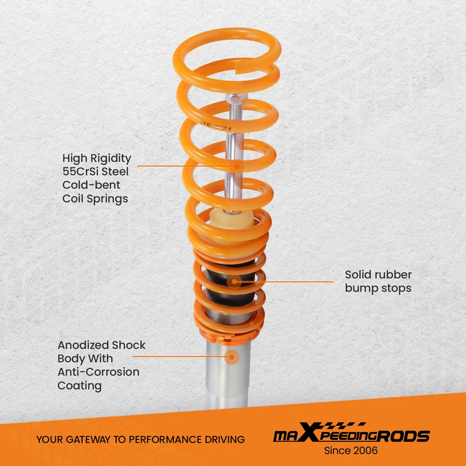Kit Amortiguador Coilovers Ajustables para Chrysler 300C Tracción trasera Sedán 05-10 Foto 3 de 4