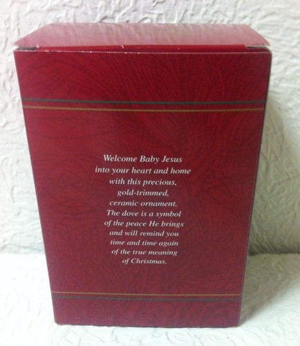 CARLTON CARDS WELCOME BABY JESUS ORNAMENT BRAND NEW IN BOX - Picture 5 of 8