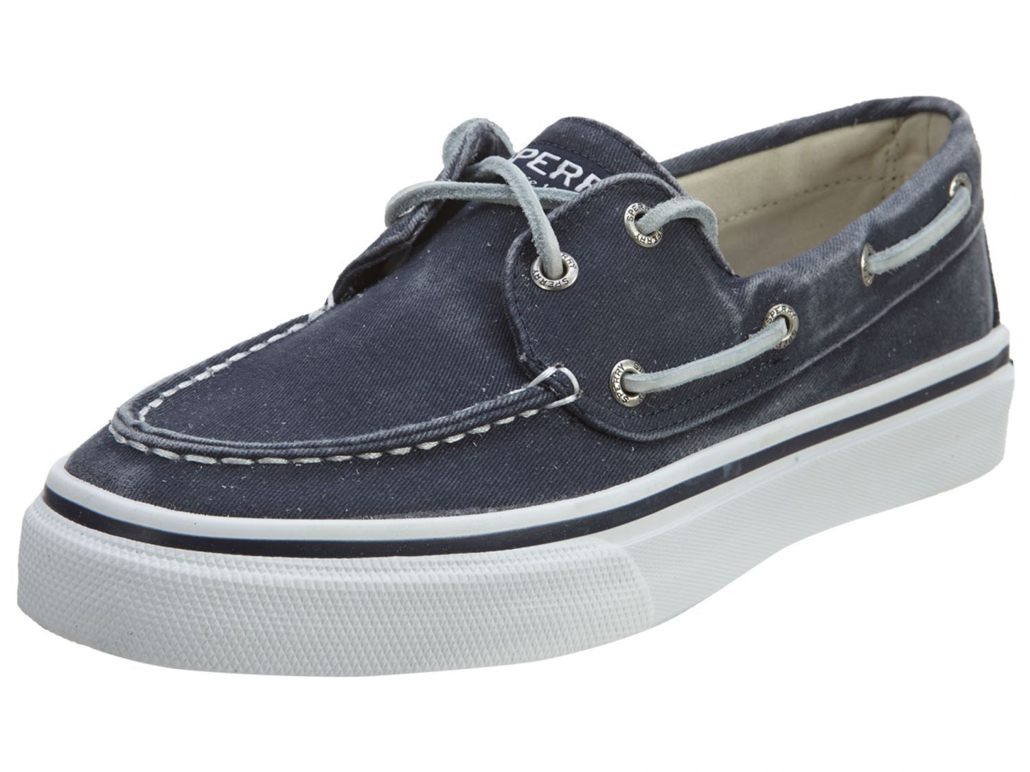 Sperry Bahama Mens 0561530-Navy Blue Canvas Casual Slip On Boat Shoes Sperry Bahama Mens 0561530-Navy Blue Canvas Casual Slip On Boat Shoes