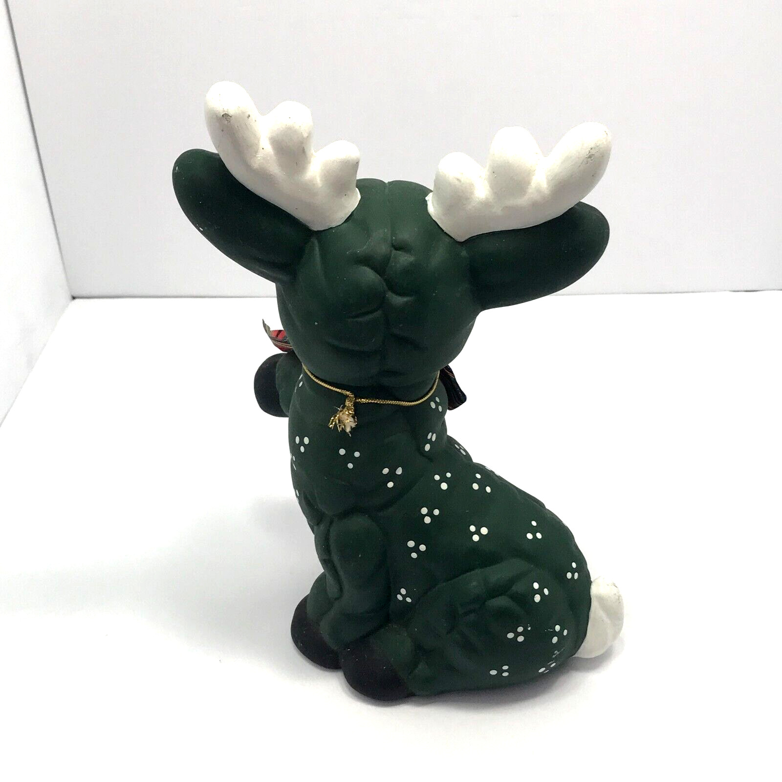 VTG Kimble Mold Reindeer Forest Green Ceramic Winter Holiday Christmas READ