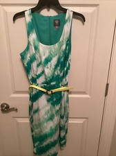 Vince Camuto Green Sleeveless Dress Sz 14 Casual
