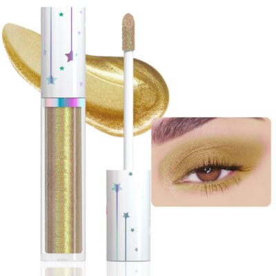 evpct Liquid Shimmery Glitter Eyeshadow Eyeliner, High Pigment Colored Metallic