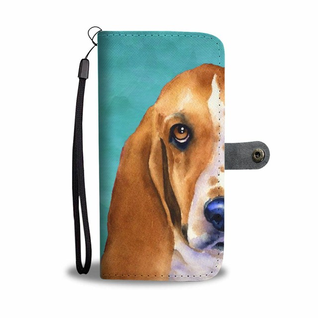 Adorable Basset Hound Dog Print Wallet CaseFree Shipping eBay