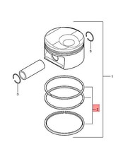 Original Porsche Cayenne 4 8l Piston Ring Set 94810393116 for sale 