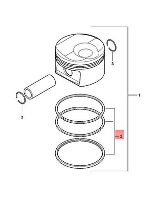 Original Porsche Cayenne 4 8l Piston Ring Set 94810393116 for sale 