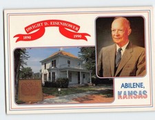 Postcard Dwight D. Eisenhower & Home Abilene Kansas