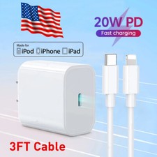 20W Super Fast Charger Cable Type C For APPLE iPhone 14 13 12 11Pro Max Xs XR 8