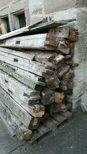Old Wooden Beams 1m Cut to Size - Reclaimed Wood Beams Spruce Fir Antique Vintage 1912