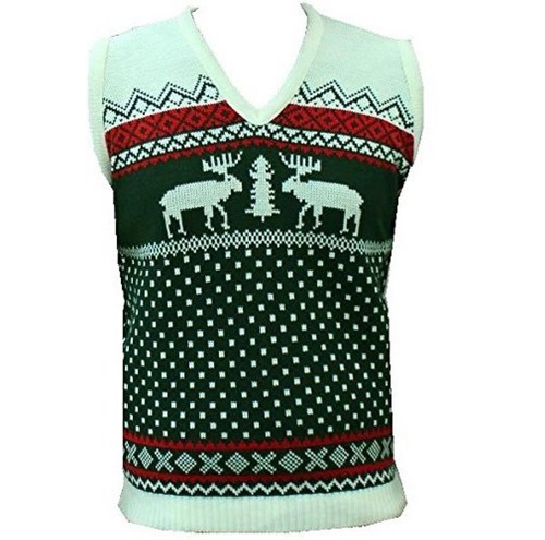 MENS LADIES JUMPER CHRISTMAS REINDEER 