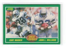1989 Score #278 Curt Warner John L. Williams