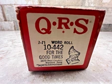 Q.R.S  #10-442 For The Good Times Player Piano Roll