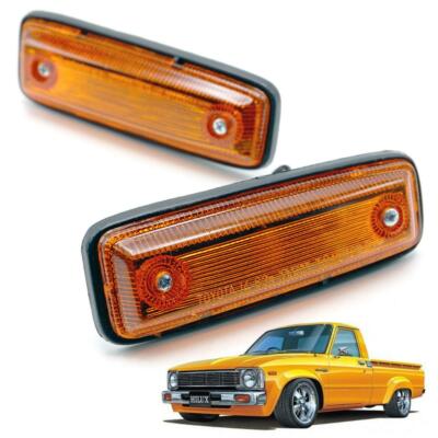 Pair LH RH Side Marker Light Lamp Fits Toyota Hilux RN30 LN30 RN40 1978 - 1983