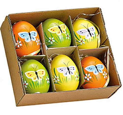 Ostereier Set 6, 8, 12 Deko-Eier bunt Muster Ostern zum hängen Landhaus Stil - Bild 19 von 27