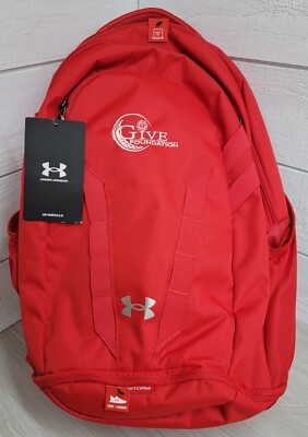 New Under Armour Storm Backpack Hustle 5.0 Adult Red Gym Sports Bag UA