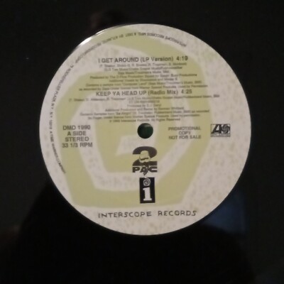 2Pac - Keep Your Head Up / I Get Around  12'' Vinyl Single Promo Interscope (860)