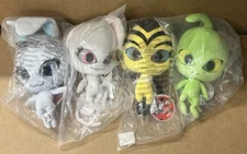 Miraculous 14" Mullo Pollen Wazz Fluff Kwami Plush Lot Set of 4 ZAG Heroez NWT