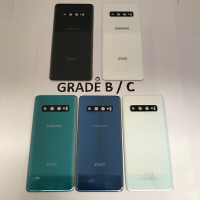 Original Samsung S10 / S10 PLUS G973 G975 Backglas Akkudeckel GRADE B/C