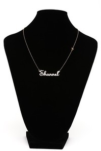 Authentic Argento Vivo Gold Plated 'Shannel' Name Necklace W1022