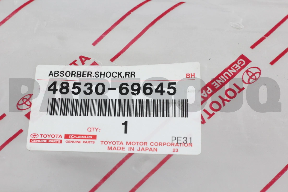 4853069645 Genuine Toyota ABSORBER ASSY, SHOCK, REAR, RH/LH 48530 