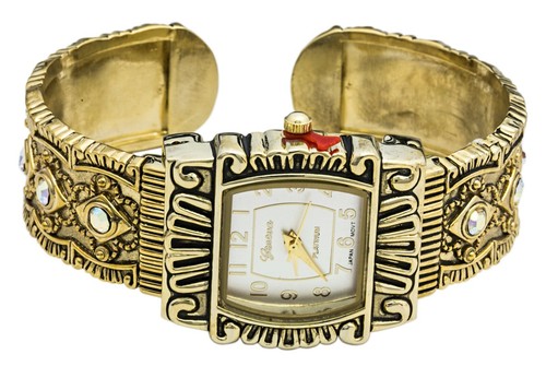 Blekon Collections Quarz Damen 28mm Western Strass Armreif Uhr - Bild 7 von 12
