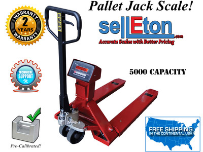 NEW Industrial warehouse truck / pallet jack scale with 5000 lb capacity x 1 lb