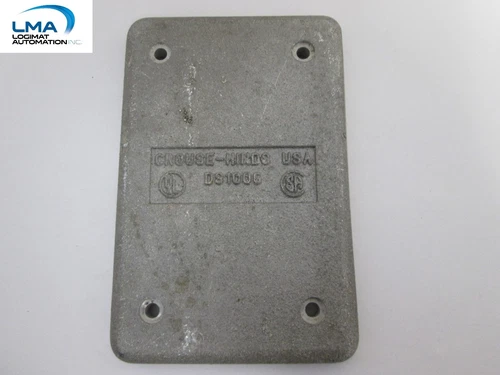 CROUSE-HINDS DS100G SINGLE GANG DEVICE BOX COVER BLANK FACE PLATE