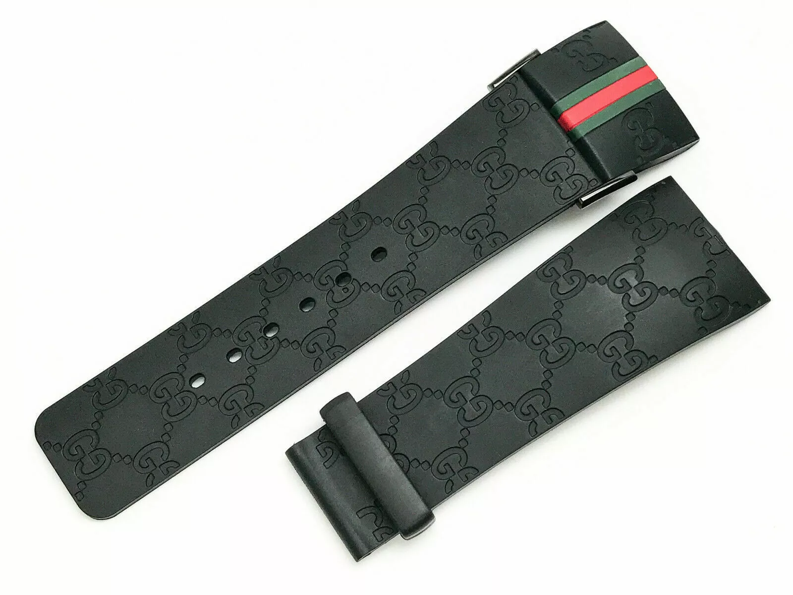 Montre pour homme I Gucci 26 mm authentique bracelet en caoutchouc de remplacement OEM IGucci YA114207