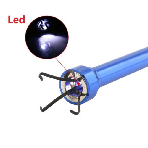 Herramienta de recogida de garra flexible de 62 cm recogedor de luz LED magnético recogedor de basura de 4 garras - Imagen 5 de 13