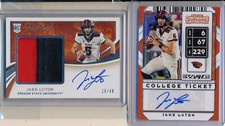 JAKE LUTON - 2pc 2020 Immaculate 2 Color Patch AUTO /49 & Contenders Draft AUTO