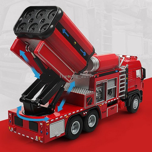 1/50 Smoke Exhaust Fire Truck Model Car Diecast Toy Cars Boys Toys Kids Gifts - Picture 11 of 11