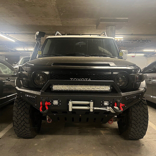 Vijay Front/Rear Bumper W/Winch Plate&LED Lights For 20072014 Toyota