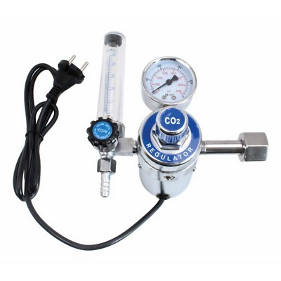 Argon + CO2 Durchflussmesser Druckregler elektrisch beheizt Zylinderregler Satra