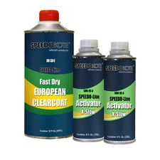 Fast Cure High Gloss Euro Clear, quart Kit with X-Slow Activator, SMR-1300/95-Q