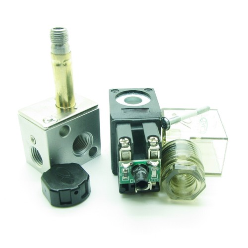 Pneumatic Air Solenoid Valve AC110V With 4mm Fittings 3 Port 2 Position NC - Picture 7 of 10