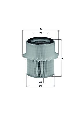 Knecht LX673 Luftfilter FüR Rocky L200 L400 Pajero 2.5 2.5D 2.8D 02.85--image