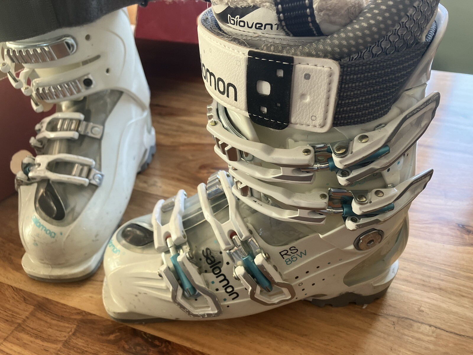 SALOMON ENERGYZER 85 WOMENS SKI BOOTS SIZE 22/23 GOOD USED PAIR eBay
