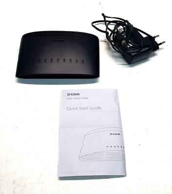 B13)  D-Link 8-Port Gigabitt Desktop Switch DGS-1008D Wie Neu
